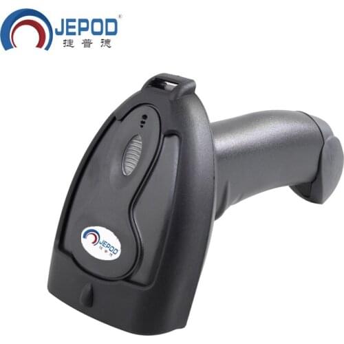 JP-B1 Low Price Laser Barcode Scanner Cheap Portable USB Wired 1D Cable Reader Bar Code for POS System Supermarket