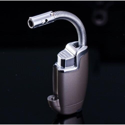 Multipurpose Hose Jet Torch Lighter Gasoline Baking Kitchen Turbo Gas Stove Ignition Cigar Pipe Cigarette Windproof BBQ Lighter