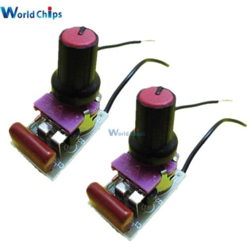 2Pcs 100W Dimmer Module DIY Kit with Switch Speed Regulation Module For Arduino Electronic Suite