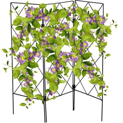 Garden Door Curtain Ornament Trellises Planting Support Frame Garden Stand Rust Resistance Easter Party Decoration Couplet