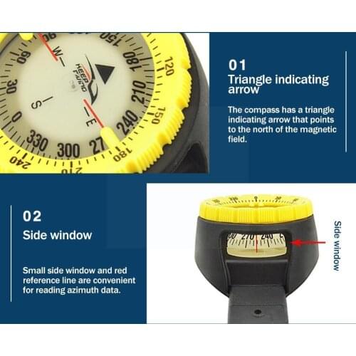 Professional Outdoor Compass Diving Compass Wrist Compass Equipment Survival Adventure Tool Survival Outdoor T3Z3