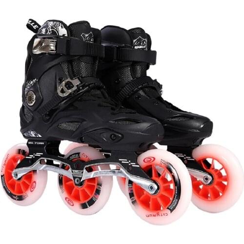 New Arrival ROSELLE RX6 Street Speed Fight Race 110mm Big Wheel Fast Speed Inline Roller Skates 3X110 Single Line CITYRUN 85A PU