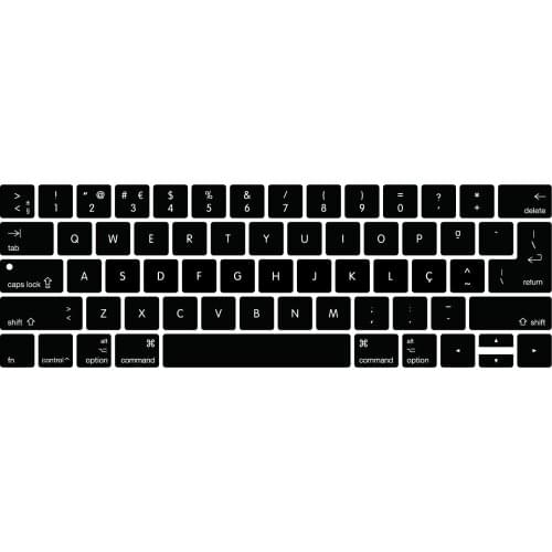 Silicone Keyboard Cover Keypad Skin For Macbook New Pro 13" A1706 15" A1707 With Touch Bar Release On 2017 Portugal Portuguese