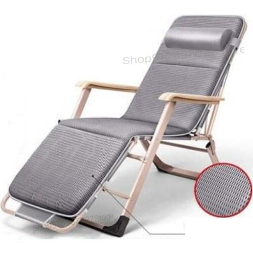 Recliner Folding Lunch Break Portable Summer Nap Home Backrest Chair Beach Chair Leisure And Comfortable Lazy Cool Chair