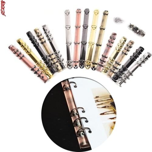 2021 New Colorful Metal Spiral Binder Stainless Steel A4 A5 A6 Binder Folder Clip Ring