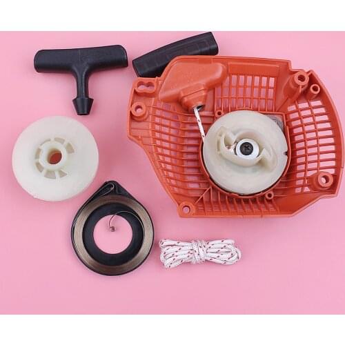 Recoil Rewind Pull Starter For Husqvarna 435 Pulley Spring Handle Grip Rope Kit Chainsaw Spare Replacement Part