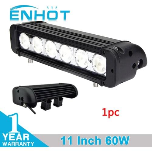 ENHOT 11'' 60W CREE CHIP LED LIGHT BAR FOR OFF ROAD ATV SUV LED DRIVING LIGHT LED WORK LIGHT BARFLOOD SPOT COMBO DRIVING LAMP