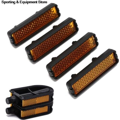 New 4 Pcs/Set Bicycle Pedal Reflector Safety Night Cycling Reflective Bike Accessories