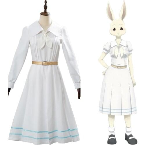 Anime Beastars Cosplay Haru Costume Lolita Haru Dress Skirt Women School Uniform White Rabbit Girls Japanese Uniform Outfit