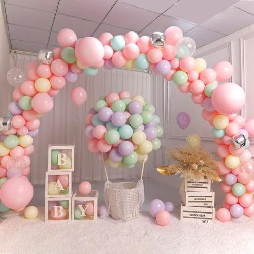 100 Pcs Macaroon Balloon Wedding Room Decoration Wedding Proposal Scene Arrangement Birthday Party Ins Wind Round Candy Balloon