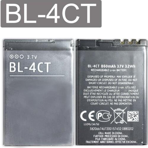 Battery For Nokia 5310 6700S X3 X3-00 7230 7310C 5630 2720 2720A 7210C 6600F / Battery model BL-4CT BL4CT BL 4CT