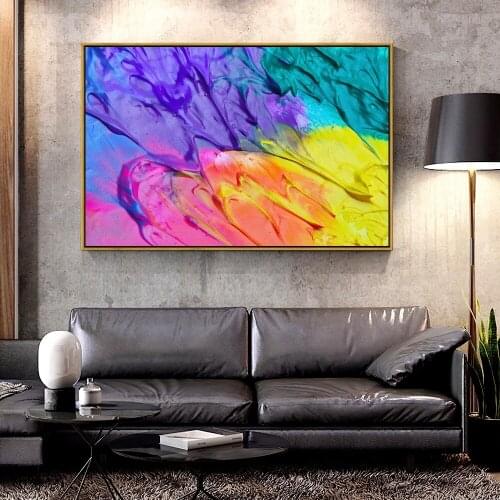 Artcozy Oil Canvas Painting paint_stains_spots_bright For Home Decoration Wall Art
