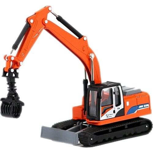 TANG DYNASTY (TM)1:60Alloy Construction truck claw machine Model Die-Cast Vehicle with Driver Engineering Vehicles Car Toy Model