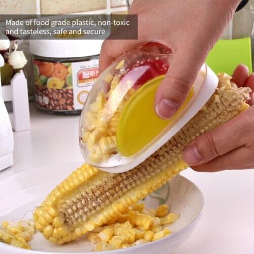 Corn Stripper Plastic Grain Thresher Corn Kernels Peeler Stripping Tool for Home Kitchen Cooking Tools