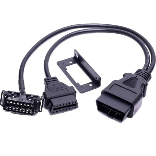 3 In 1 16Pin OBD2 Cable Straight Head Car Connect Cable Male to Female OBDII Cable Connector Diagnostic Cable