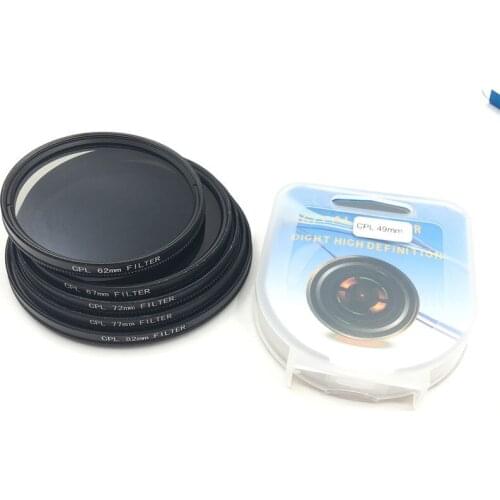 CPL Circular Polarizer Camera filter for Canon Nikon DSLR Camera lens 52mm/55/58/62/67/72/77/82mm