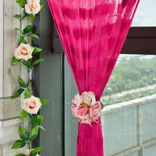 Heart Line Tassel String Curtains Patio Net Fringe Door Curtains For Living Room Curtain Home Decor