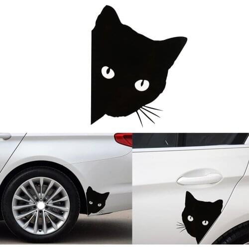 CAT FACE PEERING Car Sticker Decals Pet Cat Motorcycle Decorative Stickers 12*15CM Car Window Decals Car Sticker For Audi A3