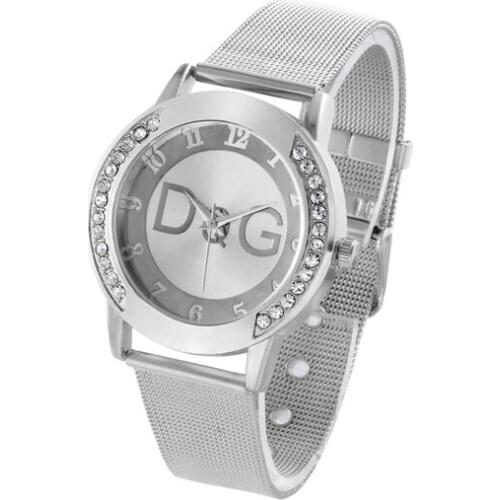 New Women Gold Stainless Steel Mesh Watch Luxury Brand Fashion Ladies High Quality Alloy Quartz Watch Relógio Femino Reloj Mujer