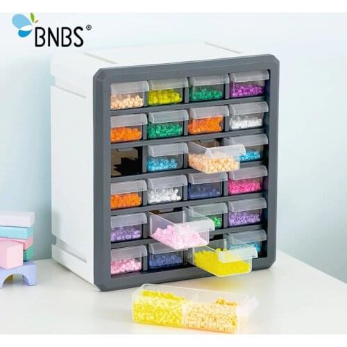 BNBS Makeup Organizer Storage Box For Toys Tools Can Adjust Plastic box Lroning Beads 24 Drawers Cosmetic Organizer
