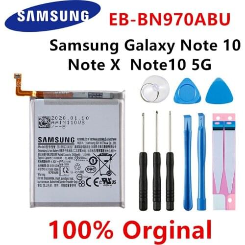 SAMSUNG Orginal EB-BN970ABU Replacement 3500mAh Battery For Samsung Galaxy Note 10 Note X Note10 NoteX Note10 5G Batteries+Tools
