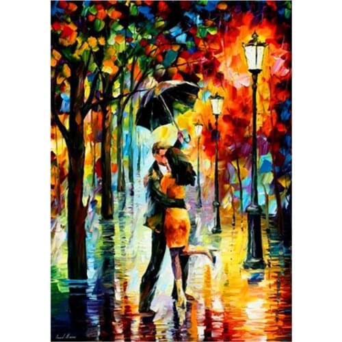Under the umbrella couple pattern 5D DIY full diamond cross stitch diamond mosaic home decoration