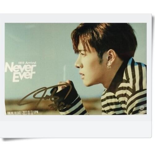 GOT7 GOT 7 Jackson autographed signed photo FLIGHT LOG:ARRIVAL 6 inches new korean freeshipping 03.2017