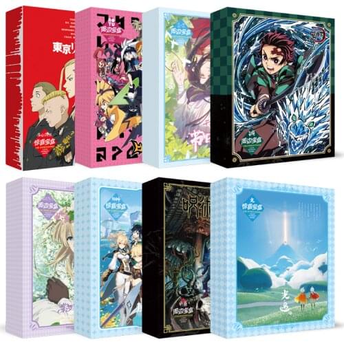 Word of Honor , Jujutsu Kaisen, Demon Slayer, Luxury Gift Box Postcard Stickers Bookmark Anime Around