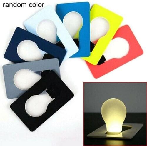 White/Yellow Light Portable Gifts Foldable Led Night Light Credit Card Pocket Cute Bulbs Mini Wallet Children Home Decor Ultrath