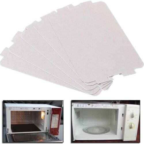 5Pcs Microwave Oven Mica Plate Sheet Thick Replacement Part 107x64mm For Midea