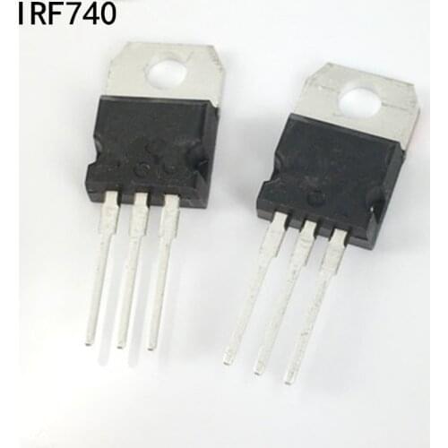 10pcs IRF740 IRF740PBF TO-220 MOSFET N-Channel 400V 10 Amp TO-220 Triode Transistor