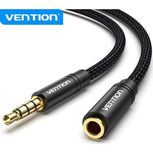 Vention Jack 3.5 mm Audio Extension Cable Male to Female Headphone Extension Cable for Huawei P20 lite Stereo 3.5mm AUX Cable