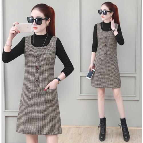 Модные платья в клетку VWBQNZ China At AliExpress