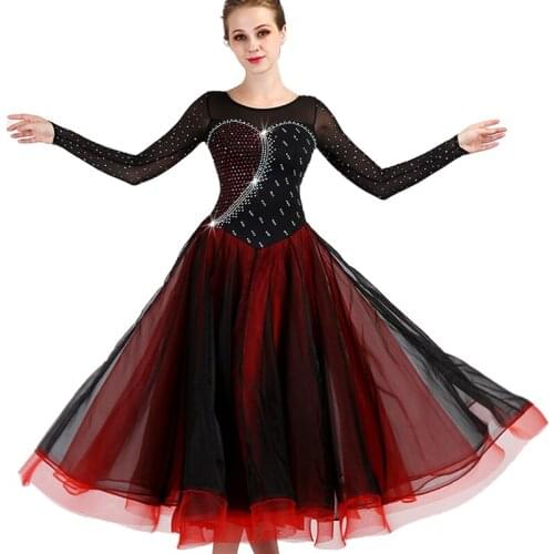 High Quality Lady Ballroom Dancing Dresses Women Stage Standard Professional Modern Tango Jazz Swing Dancing Costumes BL1404
