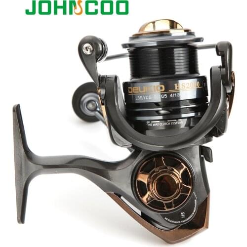 High Speed Fishing Reel Max Drag HS2000/3000 6.0-6.5kg 7.1:1 Spinning Reel CNC Aluminum Spool Carp Fishing Tackle