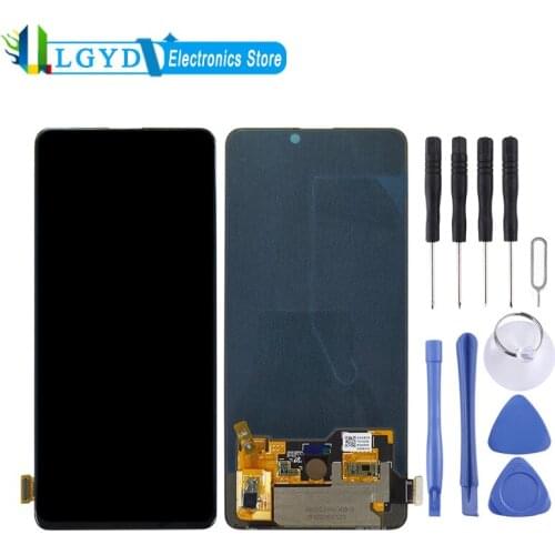 OLED Material LCD Screen and Digitizer Full Assembly for Xiaomi Redmi K20 Pro/K20/Mi 9T/Mi 9T Pro Phone Touchscreen Replacement