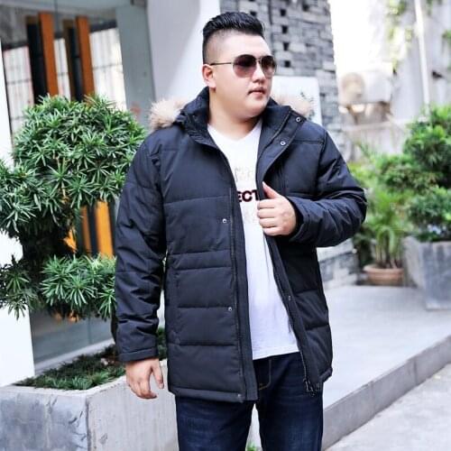 2019 Winter New Hooded Park With Fur Collar Cotton coat Extra Large Collar Collar Thick Warm coat Color Green / Black / Wine red