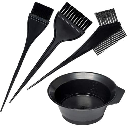 Hair Dyeing Comb Set Baked Oil Mixing Bowl Care Brush Black Hair Dyeing Comb