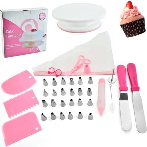 48 PCS/Set Silicone Pastry Bag Tips Kitchen DIY Icing Piping Cream Reusable Pastry Bags Nozzle Set Cake Decorating Tools