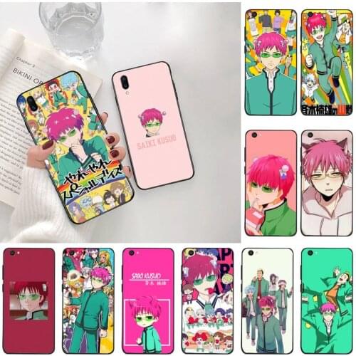 Anime Saiki Kusuo Phone Case For Vivo Y91c Y17 Y51 Y67 Y55 Y7s Y81S Y19 V17 vivos5
