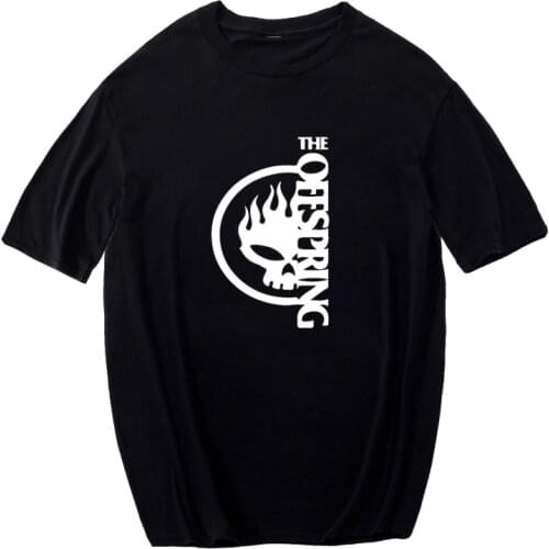 The Offspring Skull punk Band graphic t shirt men summer tops cotton vintage aesthetic t shirt streetwear men clothes harajuku