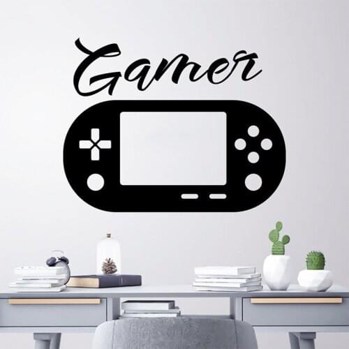Gamer wall sticker video controller decal gamer sticker game decal gamer gift playroom boy decor kids room decal gamer A11-025