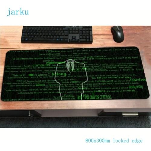 Hacker mouse pad gamer Indie Pop mousepad rubber desk mat 700x400x4mm gaming accessories pc Professional keyboard mat oversized
