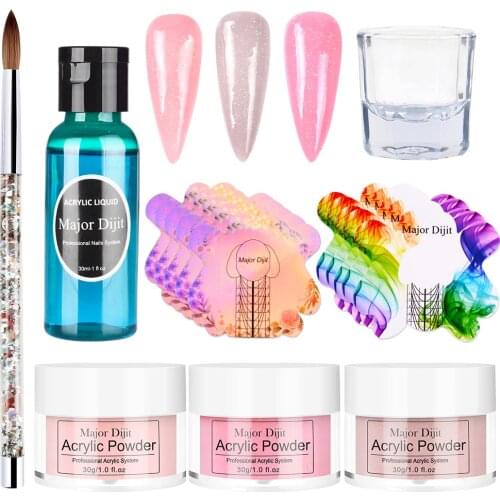 Nail Acrylic Powder Crystal Glitter set Nail Extension Acrylic Powder For Nails Gel Nail Art Manicure Tips Builder