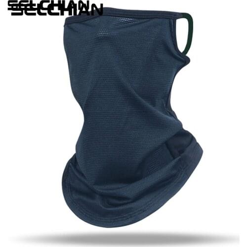 Men Women Hot Sale Mesh Scarves Hang Ear Bandana Face Neck Cover Gaiter Breathable Sport Cycling Running Tube Scarf
