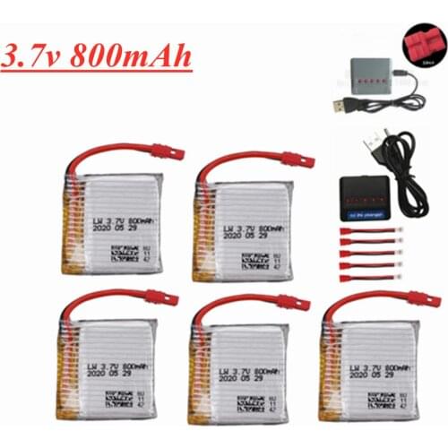 3.7V 800mAh lipo battery and charger for SYMA X21 X21W x26 X26A Remote Control drone helicopter toys accessories