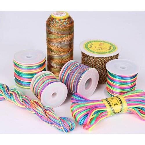 Multi Option Handmade Stitch Knitting Cord Polyester Tread Embroidery Thread Floss For Sewing Skein Cross Stitch Floss