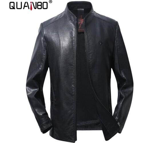 Top Quality Men Leather Jacket 2021 Spring and Autumn New Arrivals Men Fashion Black Biker Leather & Suede Brand Clothing