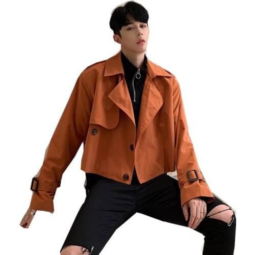 Mens 2 short coats + thick wool vest suit cotton jacket windbreaker loose casual wool vest jacket