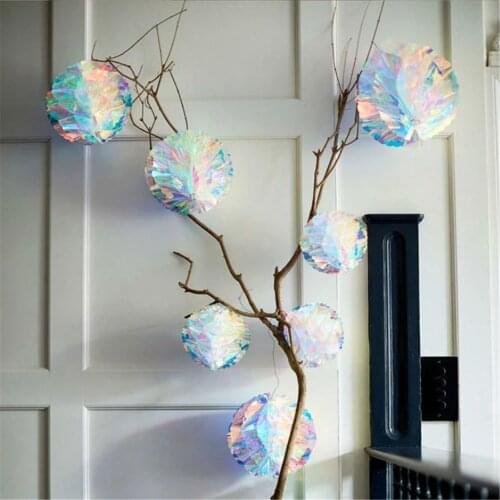 Neon 3D Snowflakes for Home Christmas Tree Garlands Decorations Party Supplies Christmas Decor